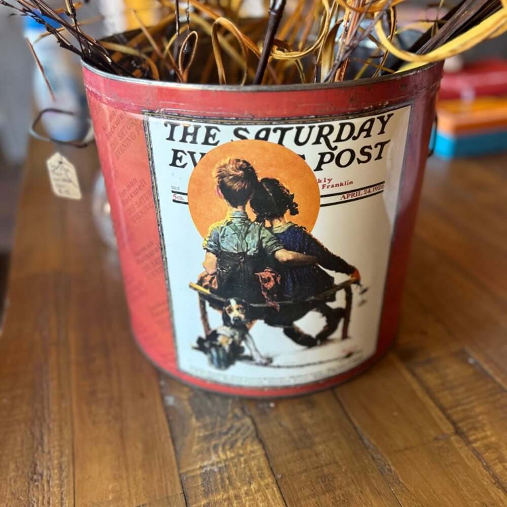 Vintage Saturday Eve Post Canister